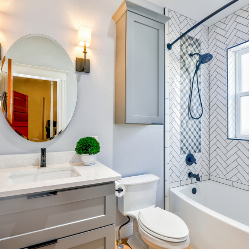 Making the most of the space in a small bathroom